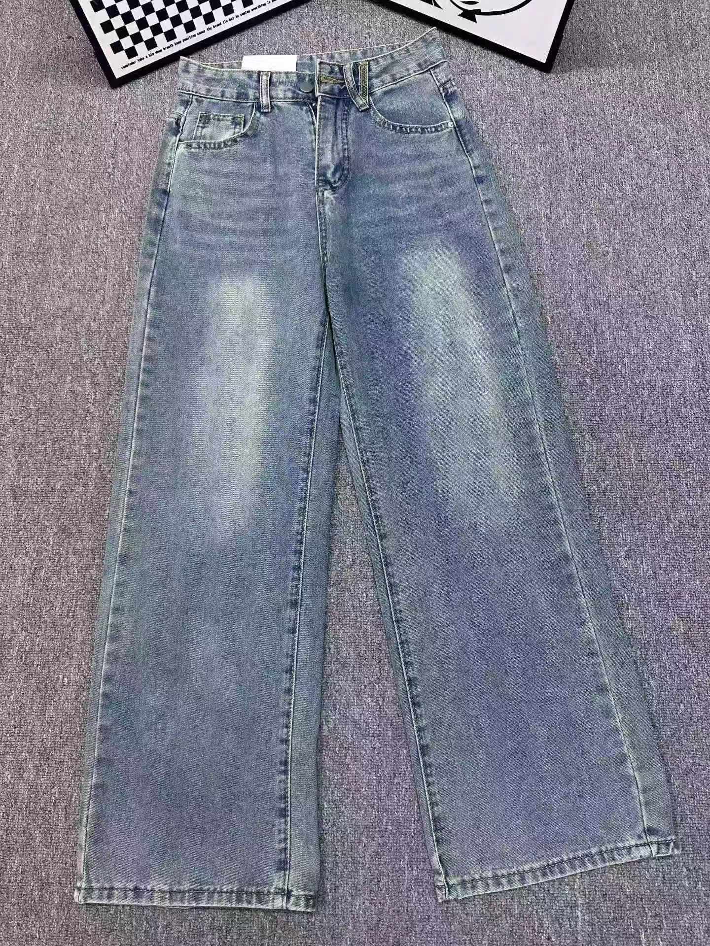 Women's Narrow Wide Leg High Waist Jeans 1390 Pieces - Image 2