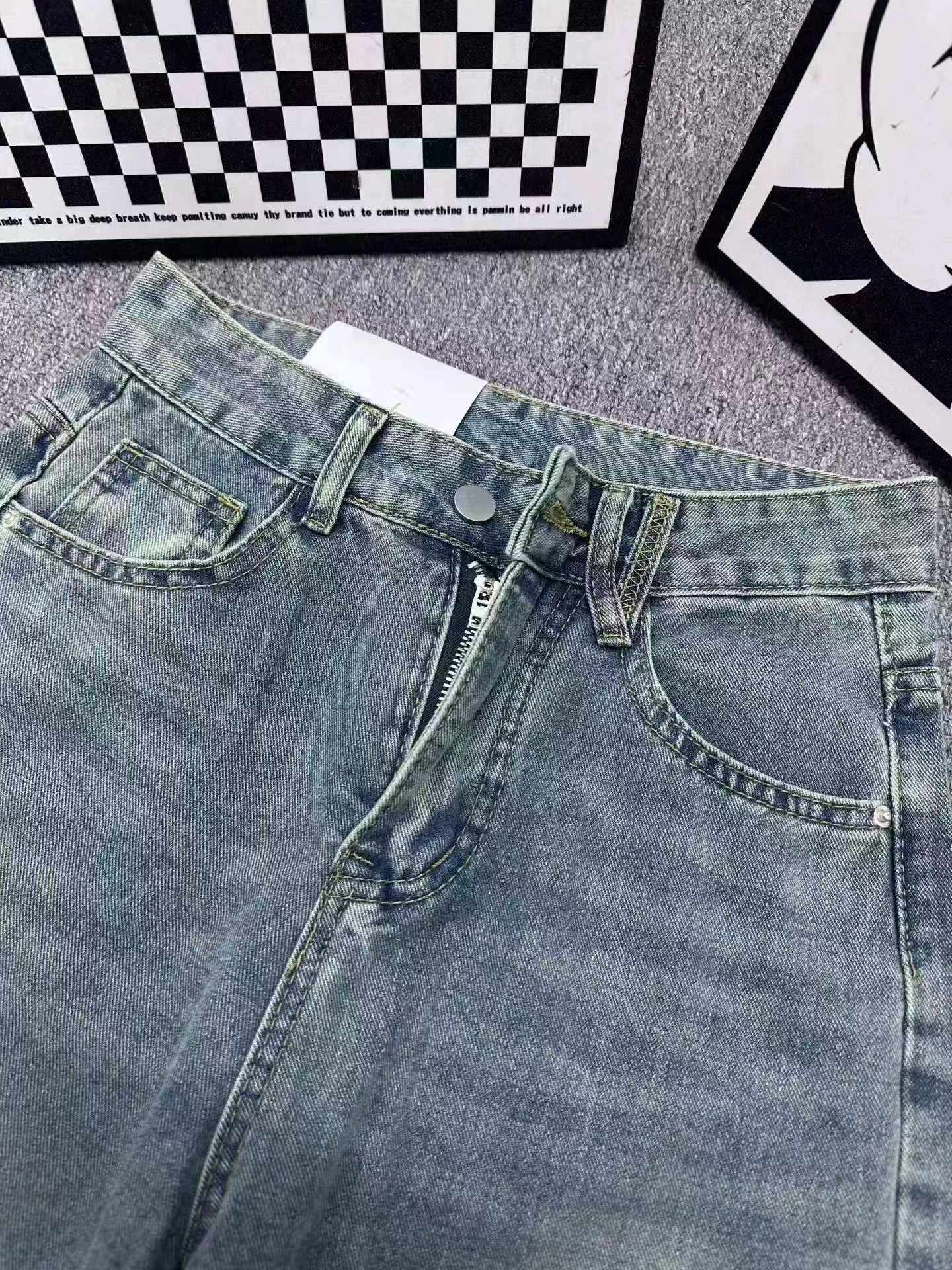 Women's Narrow Wide Leg High Waist Jeans 1390 Pieces - Image 4