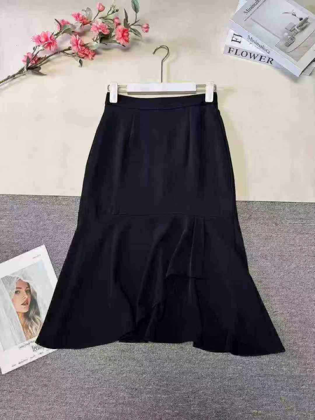 About 1000 Pieces High Waist A-line Midi Flared Skirt Clearance - Image 5