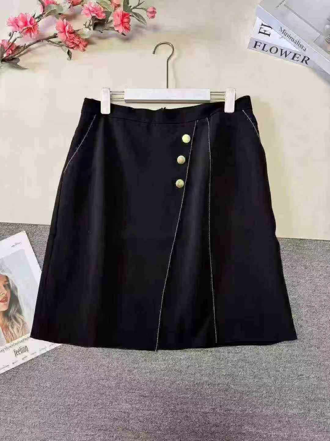 About 1000 Pieces High Waist A-line Midi Flared Skirt Clearance - Image 6