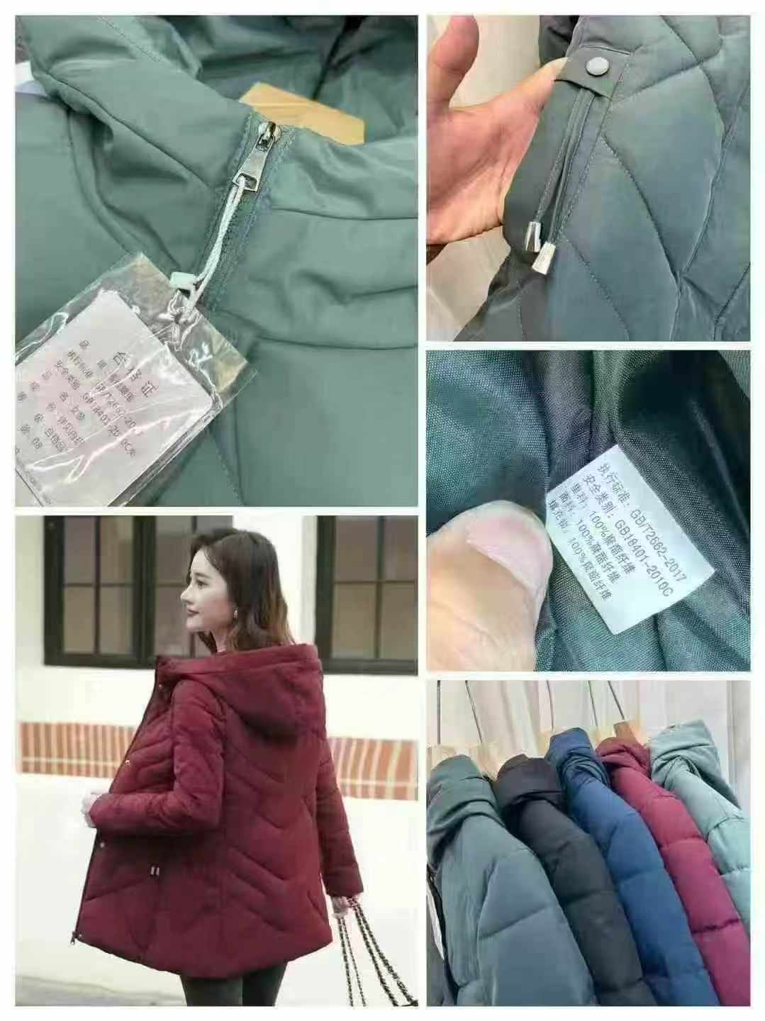 400 Buah Mantel Katun Musim Dingin Wanita Extra Tebal Ukuran Plus Panjang Menengah - Image 8