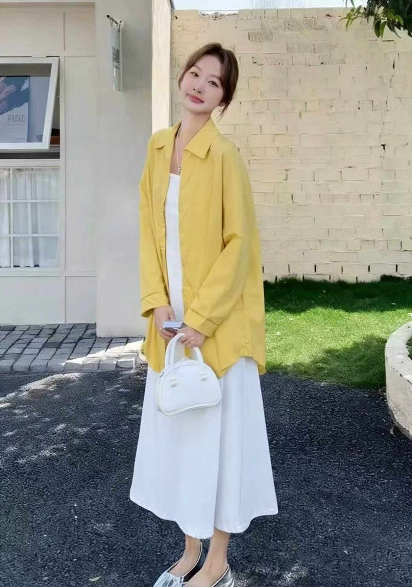 Summer Korean Style 2-Piece Shirt & Maxi Strap Dress, 1015 Pieces Stock Clearance Wholesale - Image 8