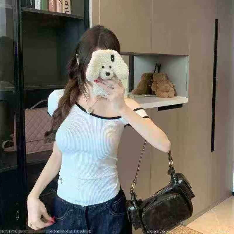 311 Pieces Sexy Off-shoulder Knit Short Sleeve Tops - Image 6