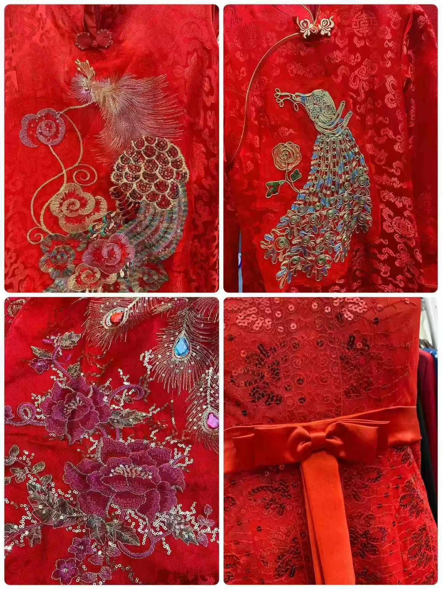 58件凤凰刺绣重磅旗袍 - Image 7