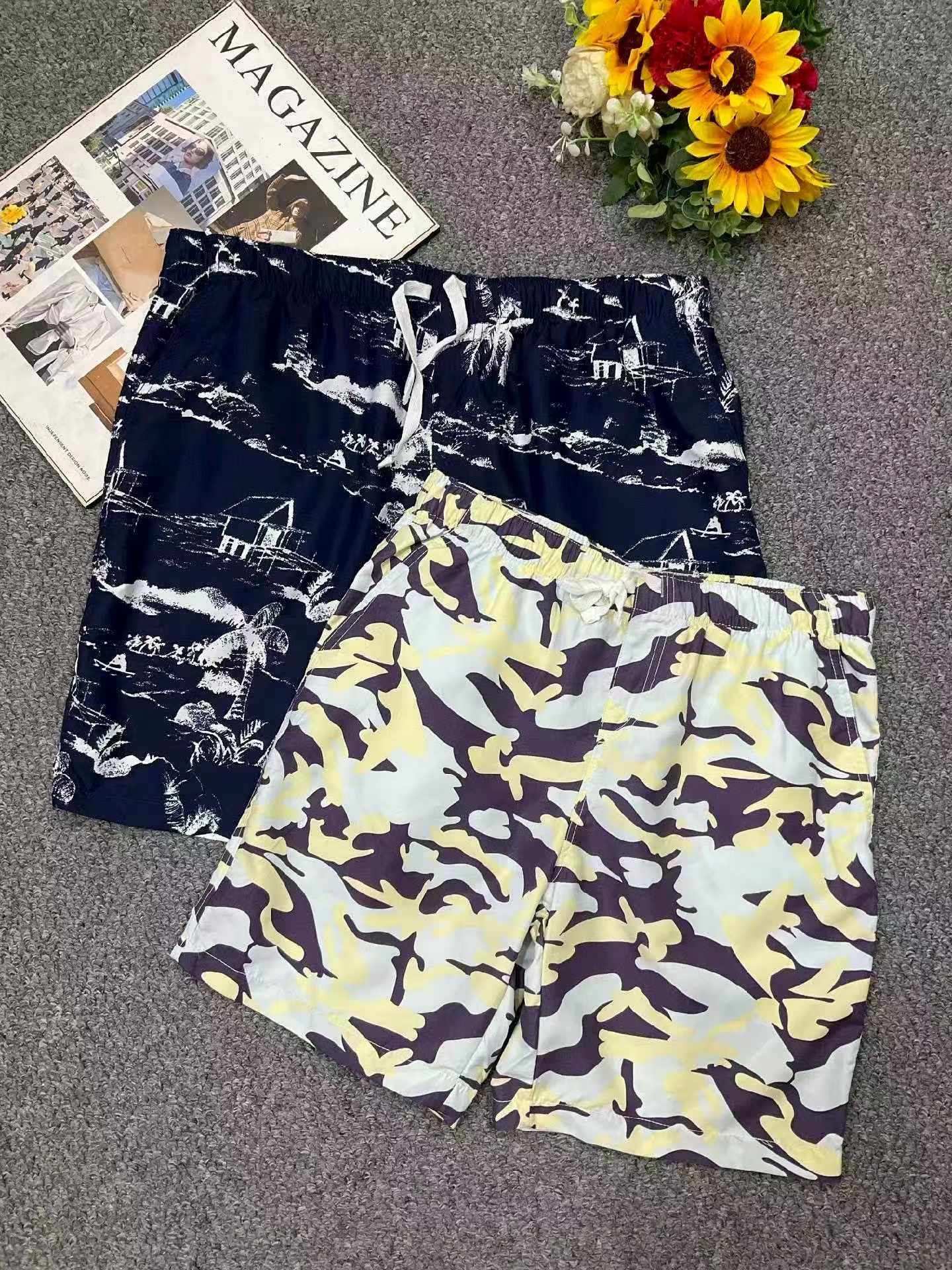Summer New Men's Casual Loose Shorts, About 150 Pieces - Image 3