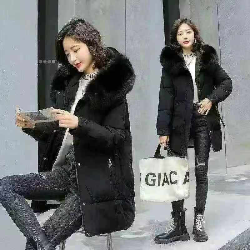 2700 Pieces Women's Korean-style Thickened Mid-length Loose Cotton Padded Coats - Image 5