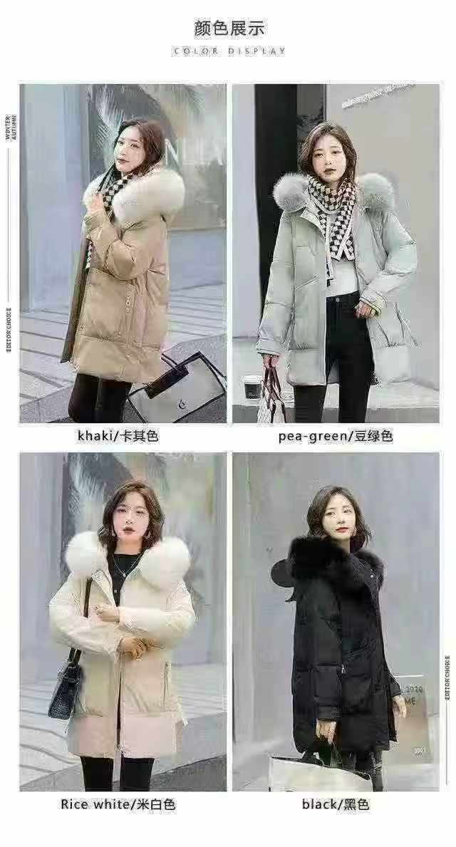 2700 Pieces Women's Korean-style Thickened Mid-length Loose Cotton Padded Coats - Image 6