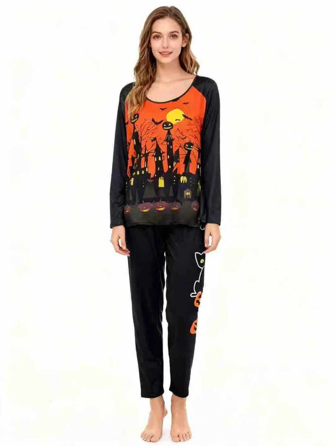 Halloween European & American Adult Horror Prank Pajama Set 413 Sets - Image 2