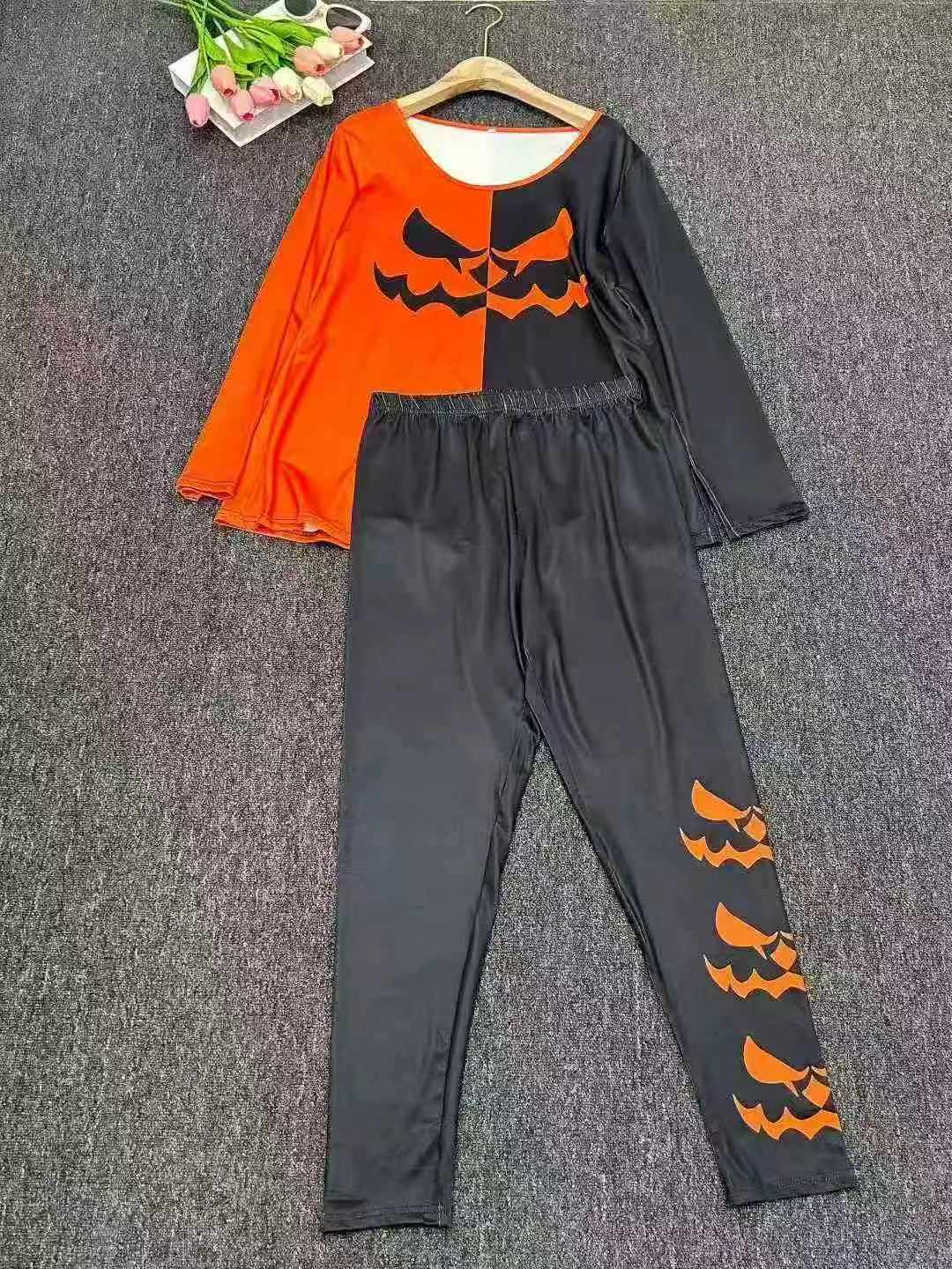 Halloween European & American Adult Horror Prank Pajama Set 413 Sets - Image 6