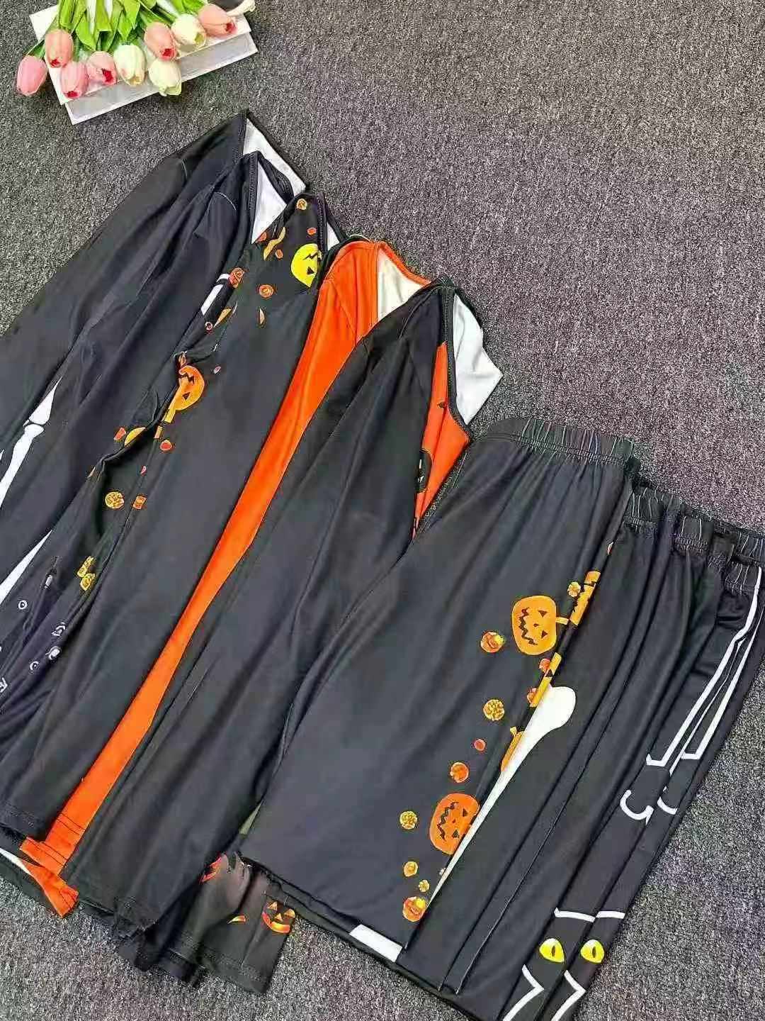 Halloween European & American Adult Horror Prank Pajama Set 413 Sets - Image 9