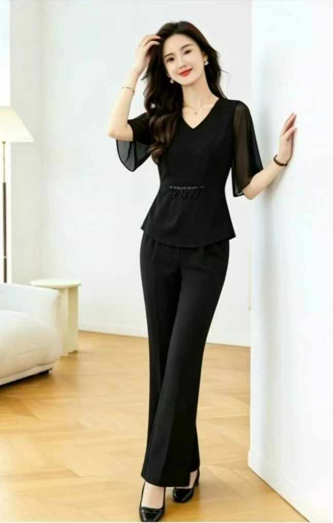 Summer New Loose Black Women's Set, 457 Pieces - Image 8