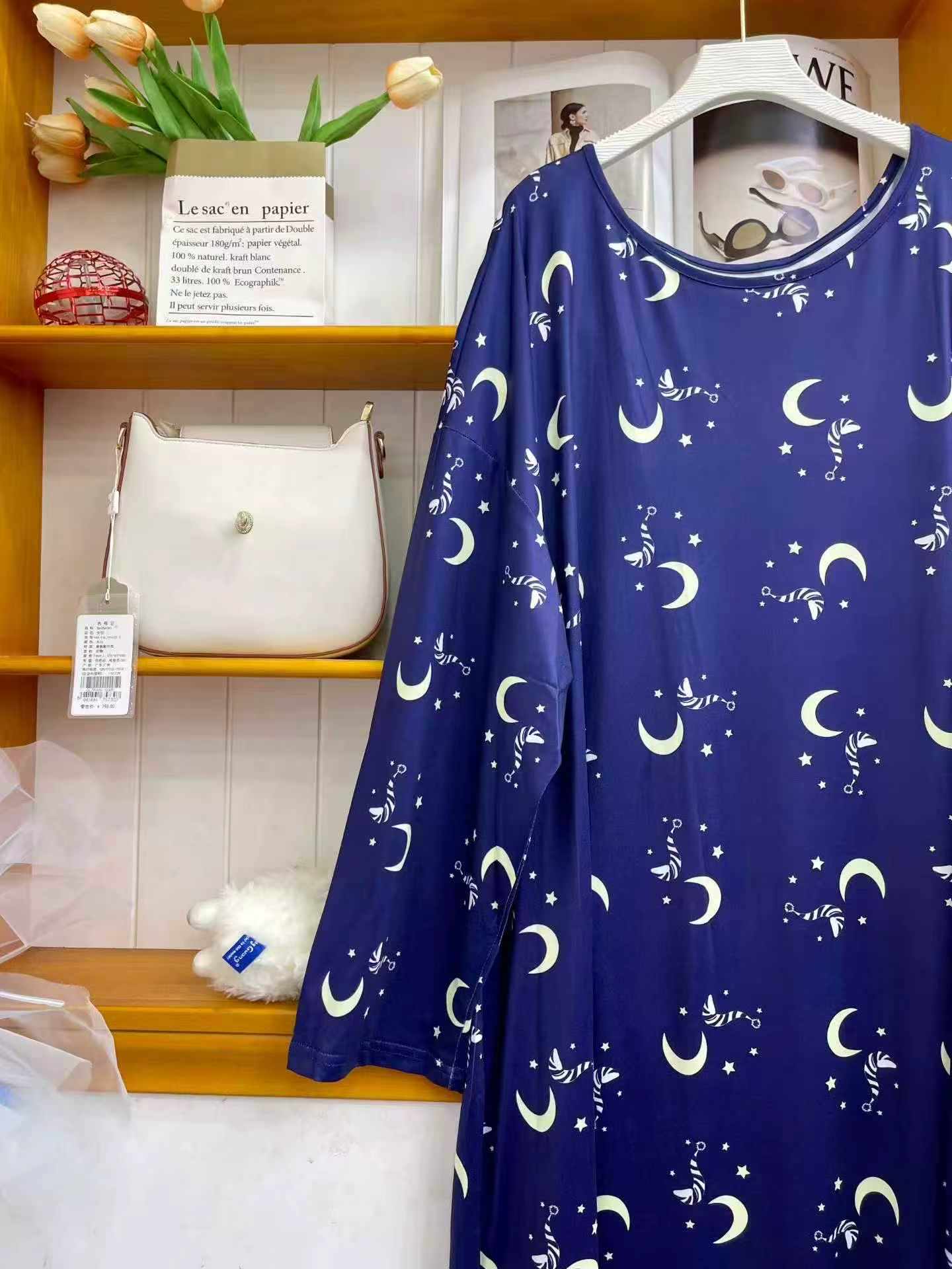 Plus Size Long Sleeve Women's Sleep Dress, About 1000 Pieces - Image 6