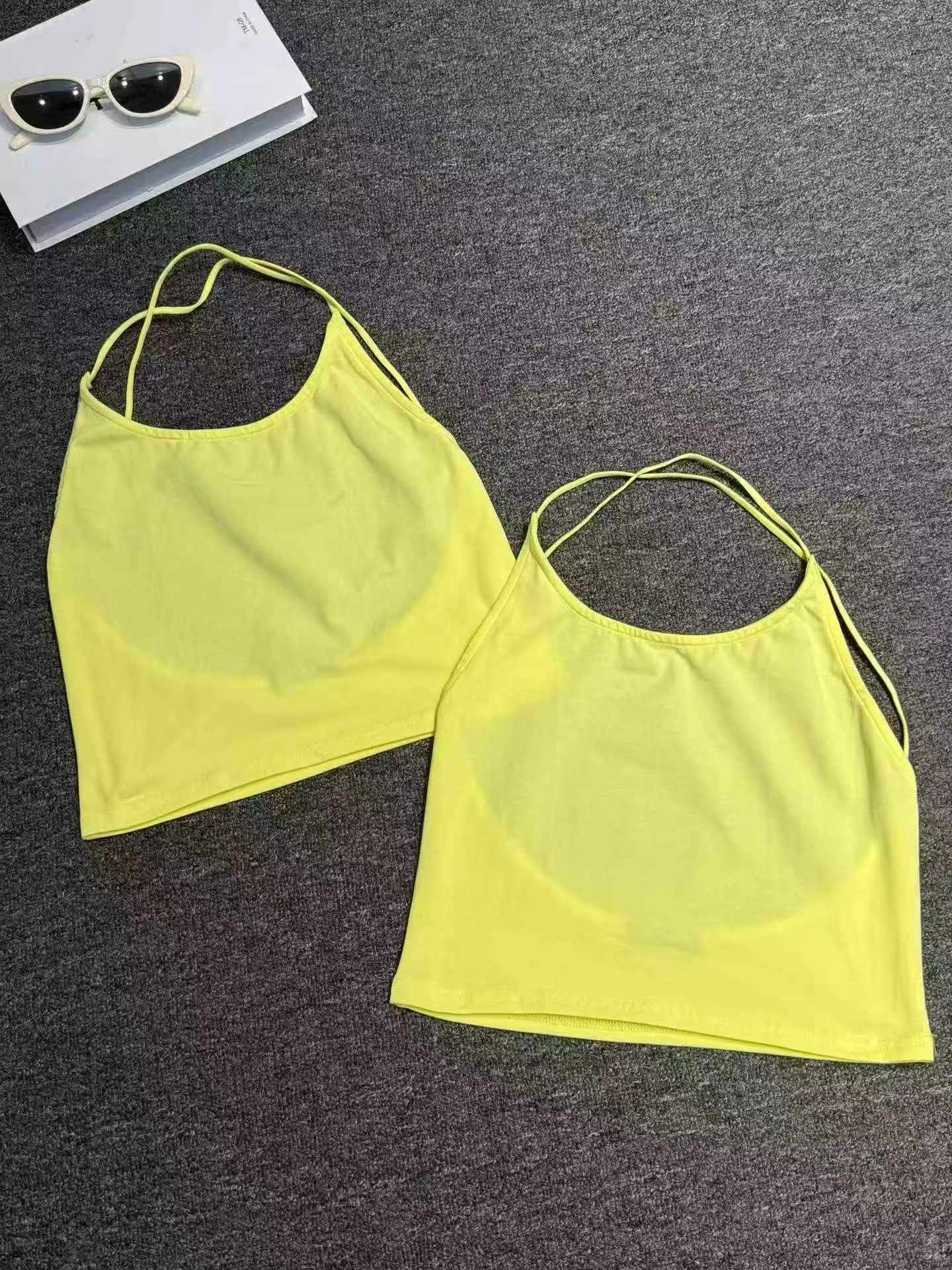 120 dona M va XL o'lchamli yozgi koreyscha uslubdagi ayollar sof paxtali yengsiz kamzul - Image 5
