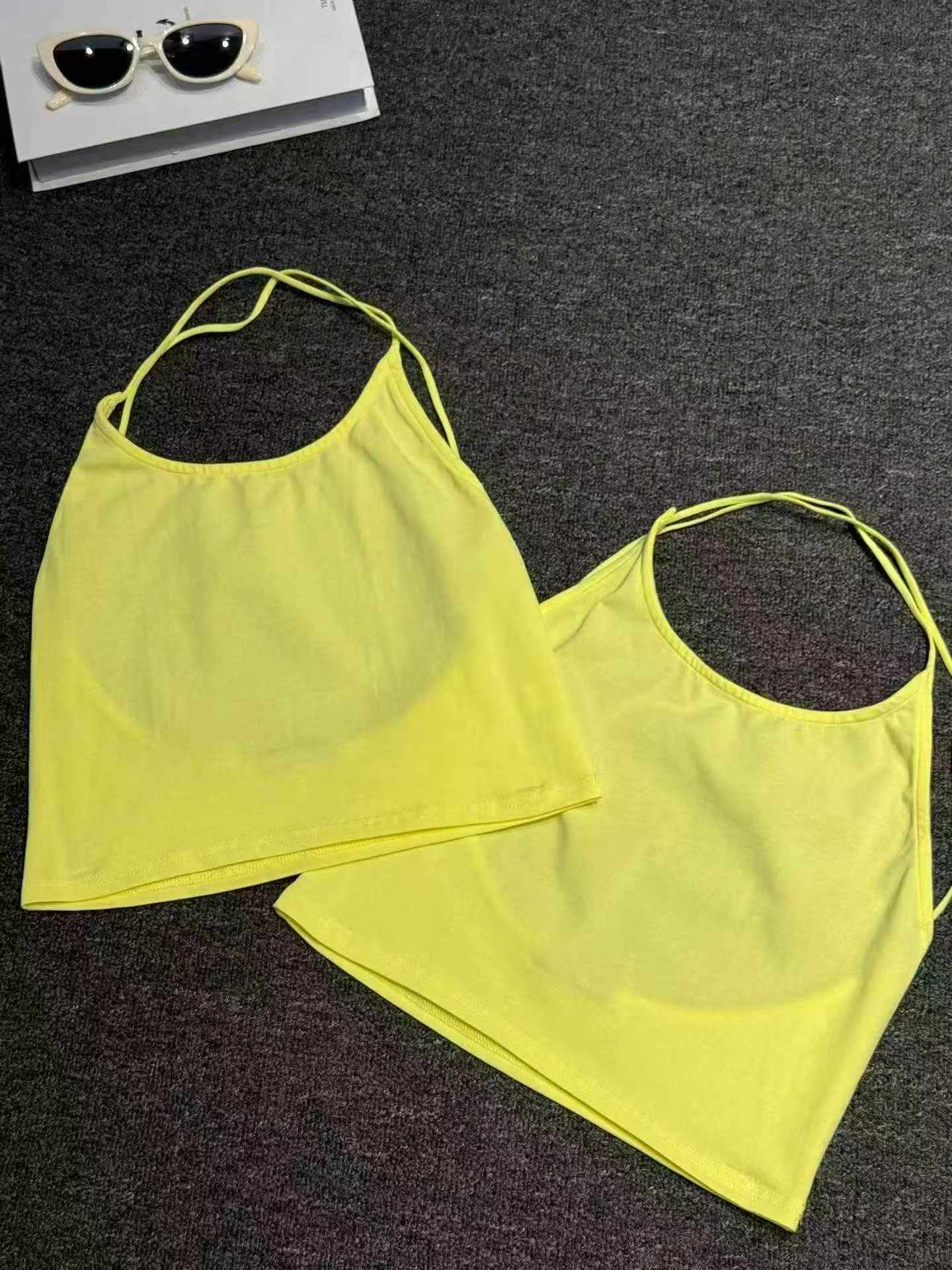 120 dona M va XL o'lchamli yozgi koreyscha uslubdagi ayollar sof paxtali yengsiz kamzul - Image 7