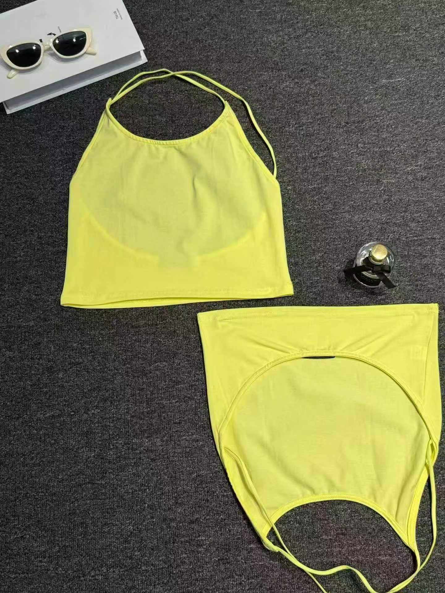 120 dona M va XL o'lchamli yozgi koreyscha uslubdagi ayollar sof paxtali yengsiz kamzul - Image 8