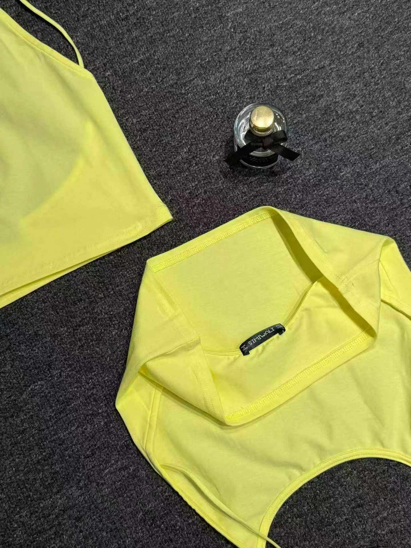 120 dona M va XL o'lchamli yozgi koreyscha uslubdagi ayollar sof paxtali yengsiz kamzul - Image 9