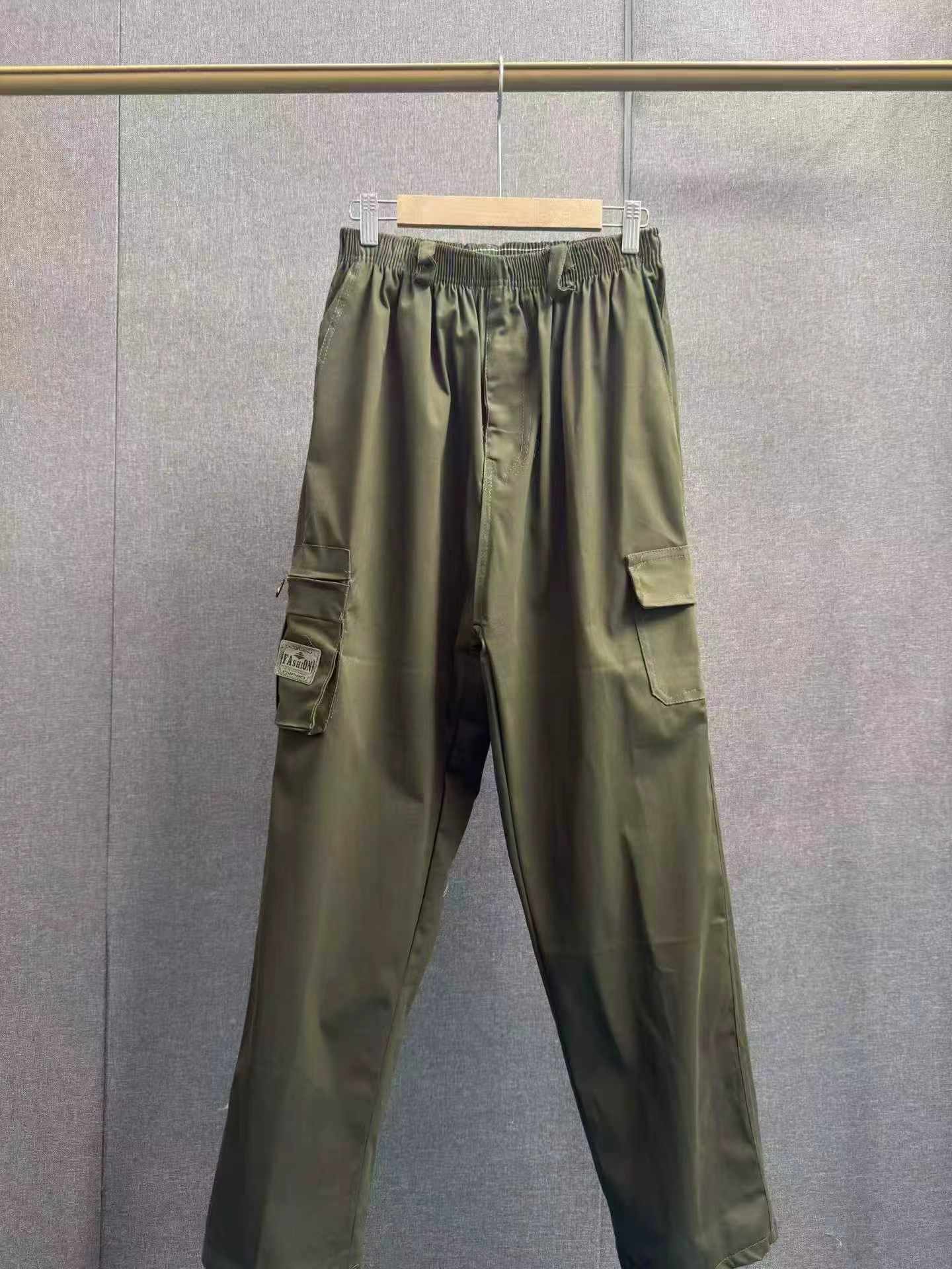 Men's Autumn Winter Multi-pocket Loose Cargo Pants, About 9990 Pieces - Image 5