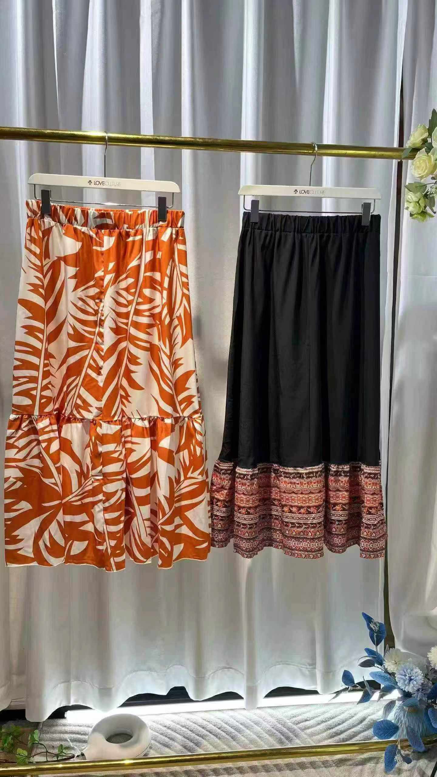 48 Pcs Woven Vacation Style Long Skirts - Image 2
