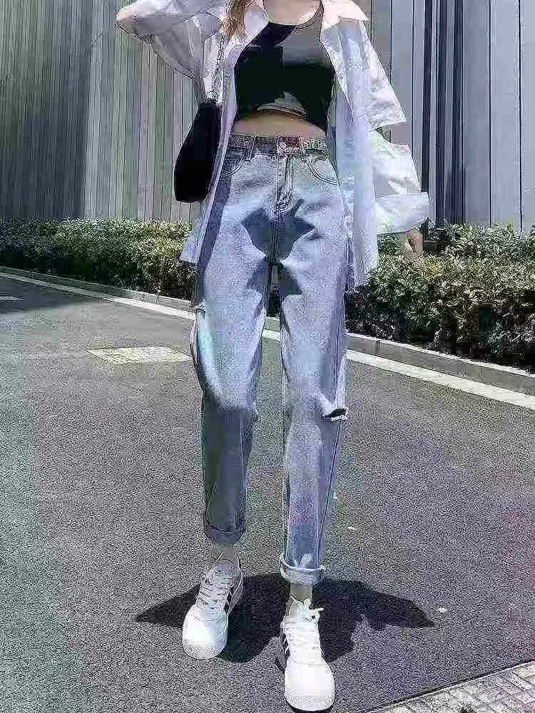 About 332 Pcs High Quality Spring Autumn Ripped Harem Jeans - Image 2