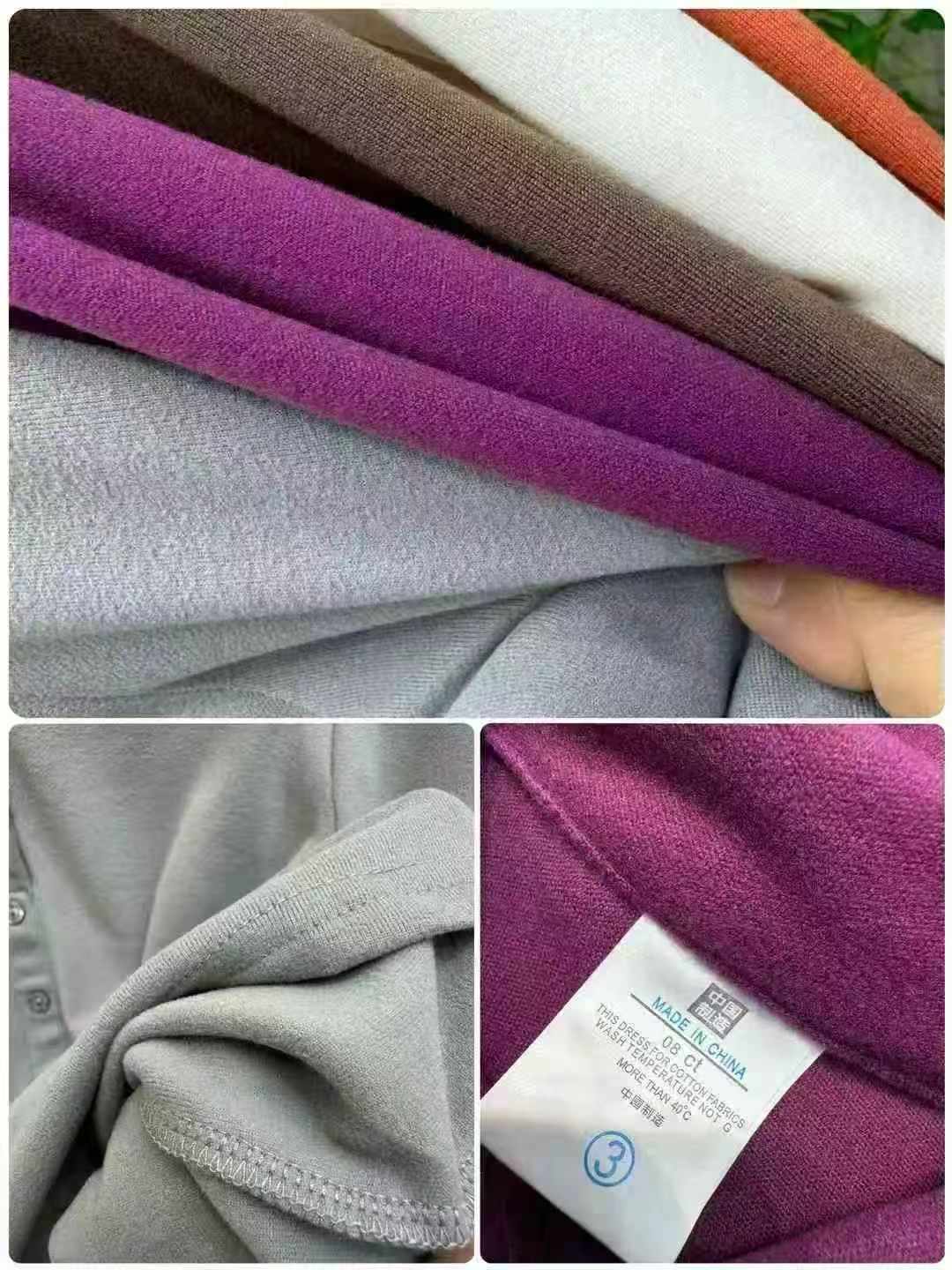 205pcs High-grade Cotton Plus Size Long Sleeve Women's Shirts - Image 9