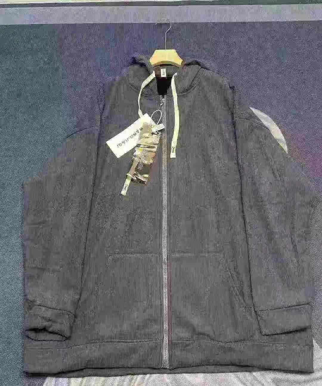About 190 Pcs High Quality Fleece Lined Corduroy Plus Size Hooded Cardigan Coat - Image 4