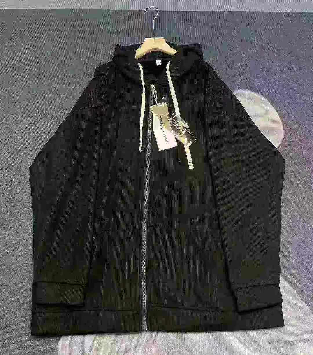 About 190 Pcs High Quality Fleece Lined Corduroy Plus Size Hooded Cardigan Coat - Image 5