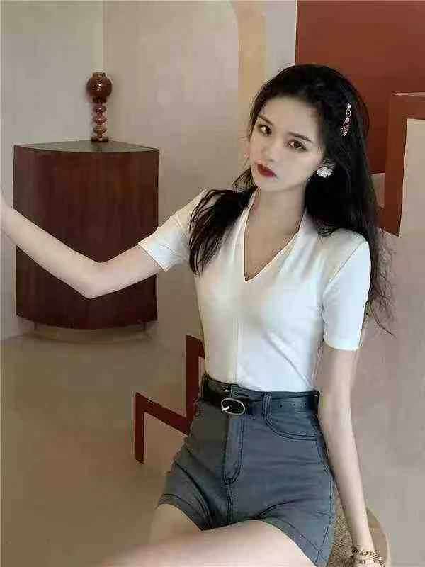 French Style Premium Rib Short Sleeve Knit T-shirt 1889 Pieces - Image 5