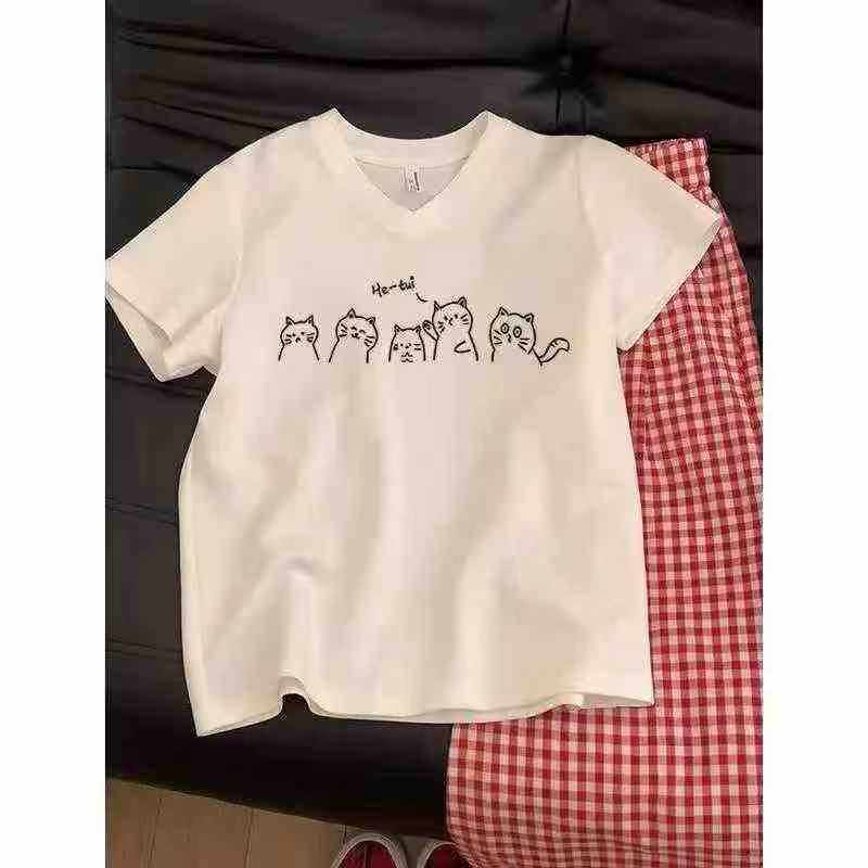 700 Pieces Pure Cotton Women Printed Short Sleeve T-shirts - Image 5
