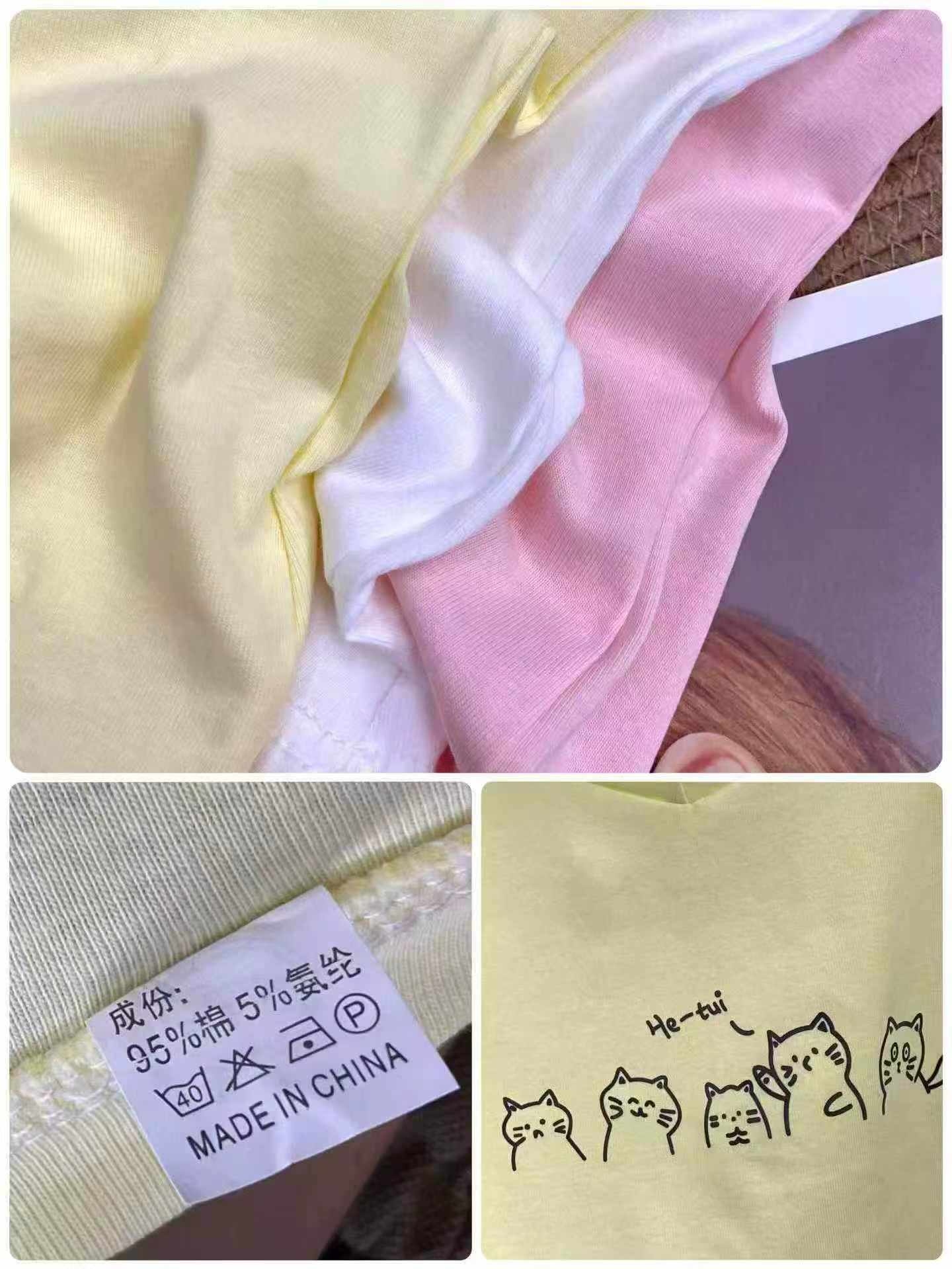700 Pieces Pure Cotton Women Printed Short Sleeve T-shirts - Image 8