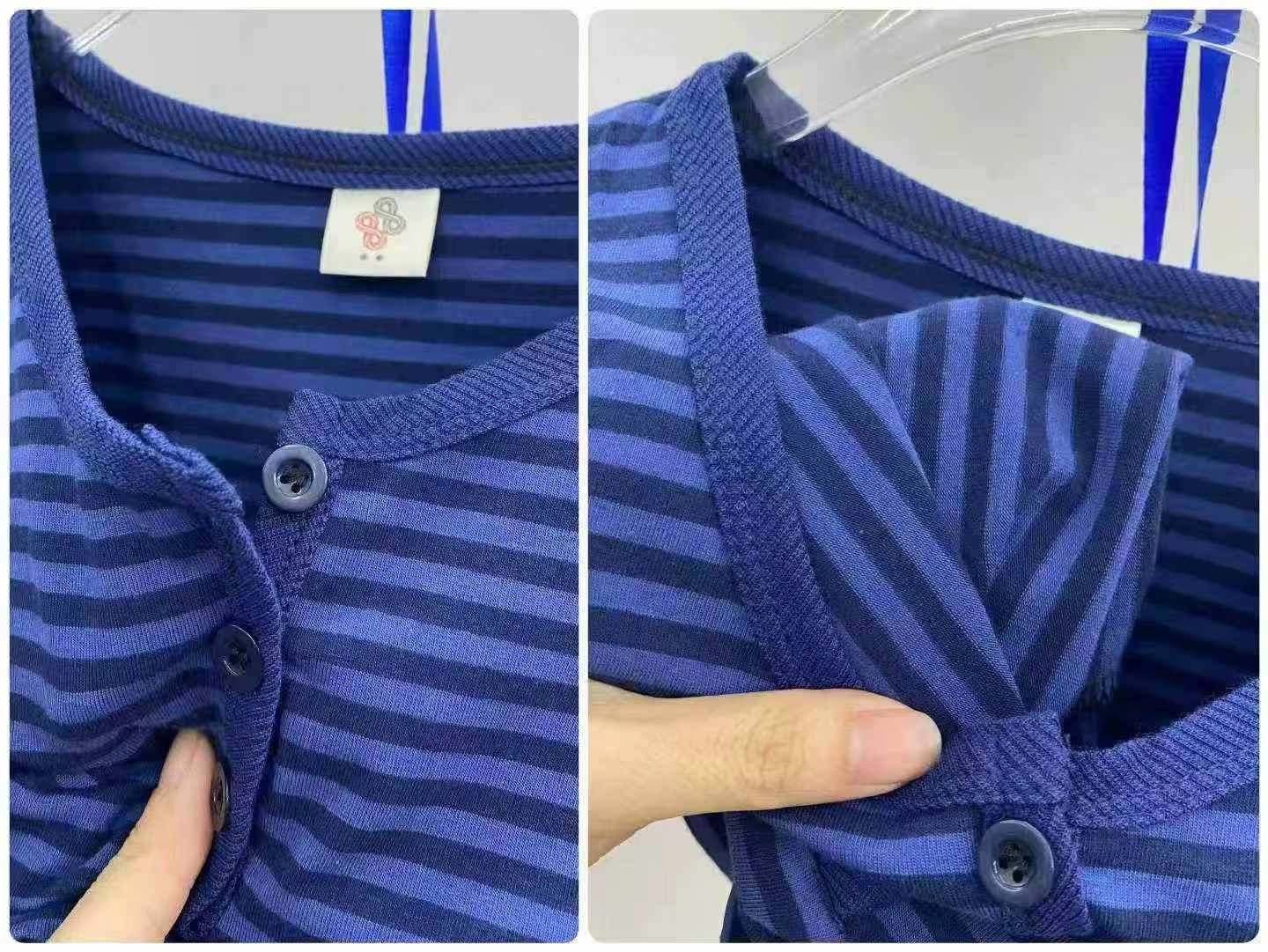 American Regular Shoulder Striped Cotton Short Sleeve T-shirts 282 Pieces - Image 8