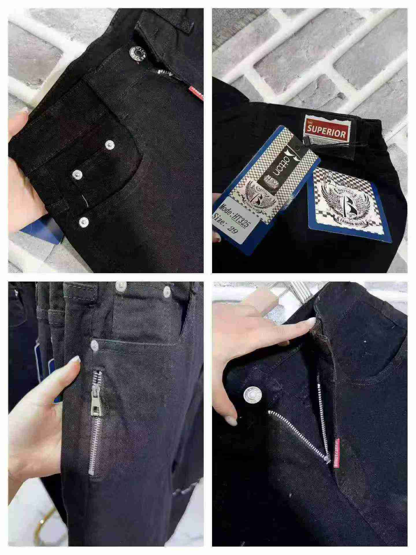 Trendy Brand Men's Skinny Stretch Jeans, About 1050 Pieces - Image 8