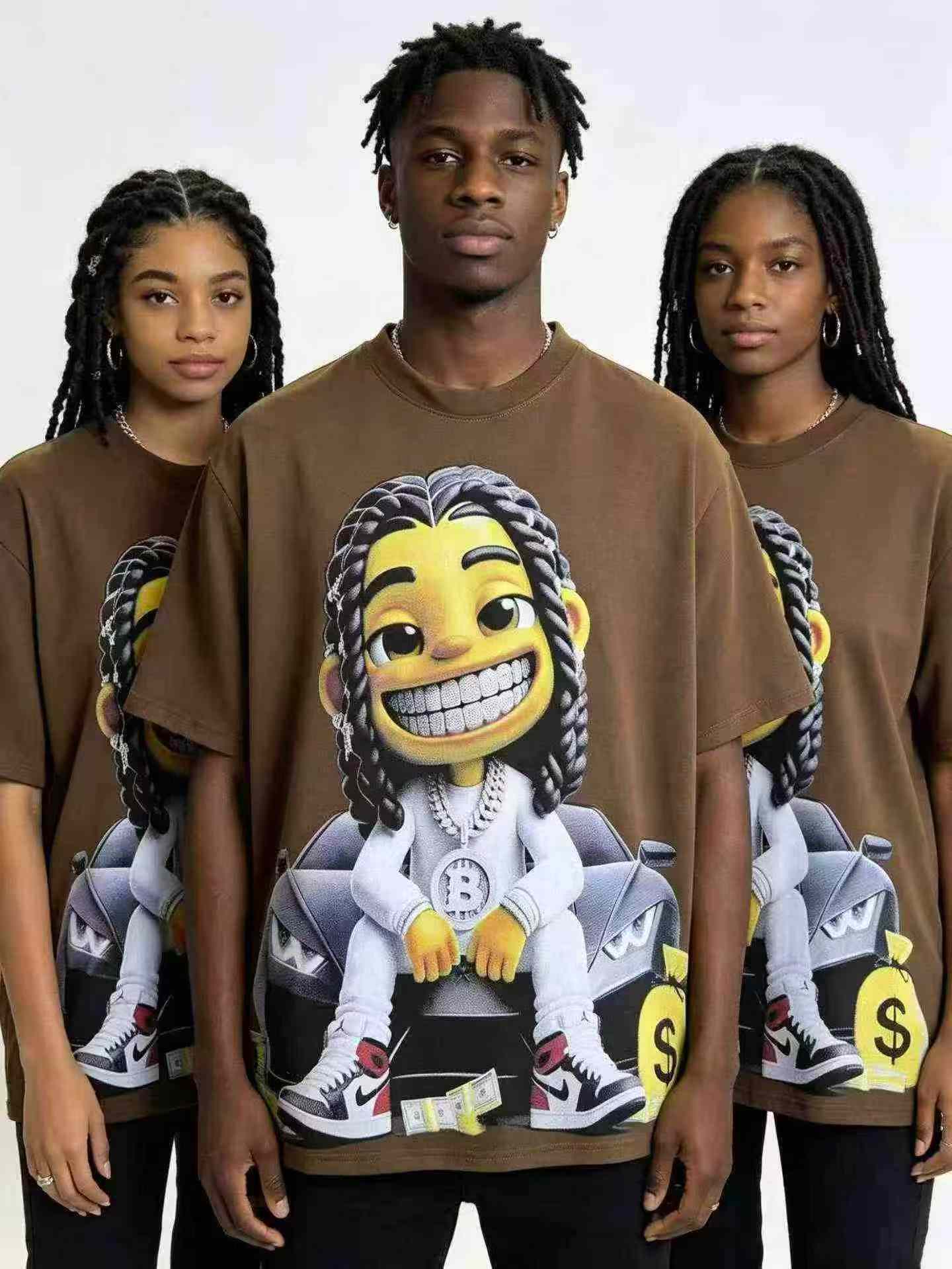 Cerca de 1800 Peças de T-shirts Unissex Oversized de Peso Pesado de 300g - Image 5