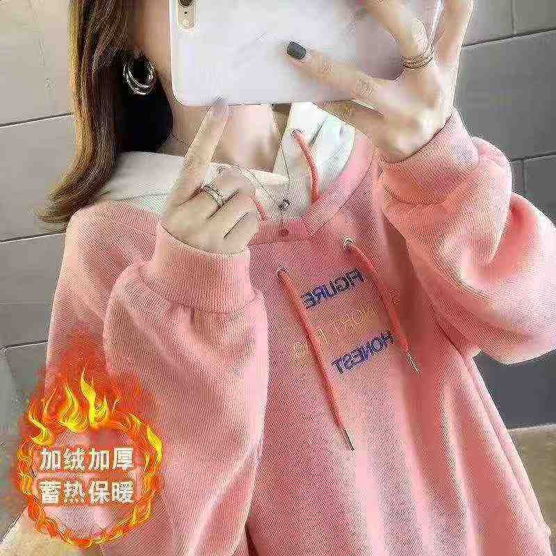 Bluzy z kapturem z grubą podszewką polarową, wyprzedaż 670 sztuk - Image 2
