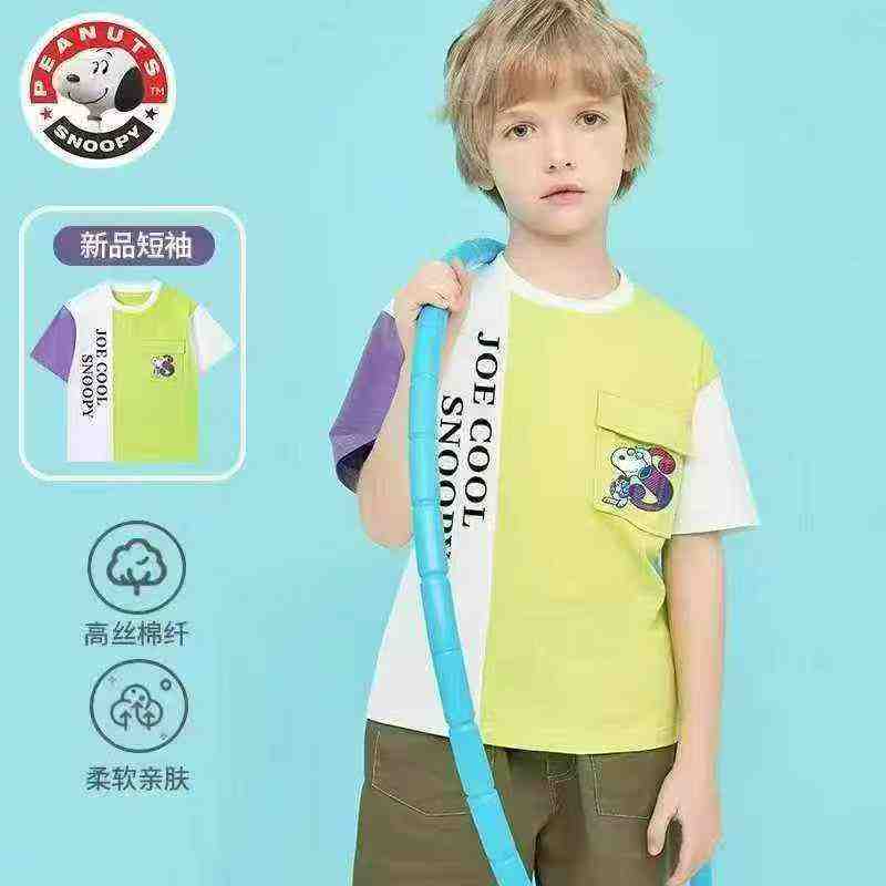 About 5000 Pieces Branded Colorblock Kids Summer T-Shirts - Image 2