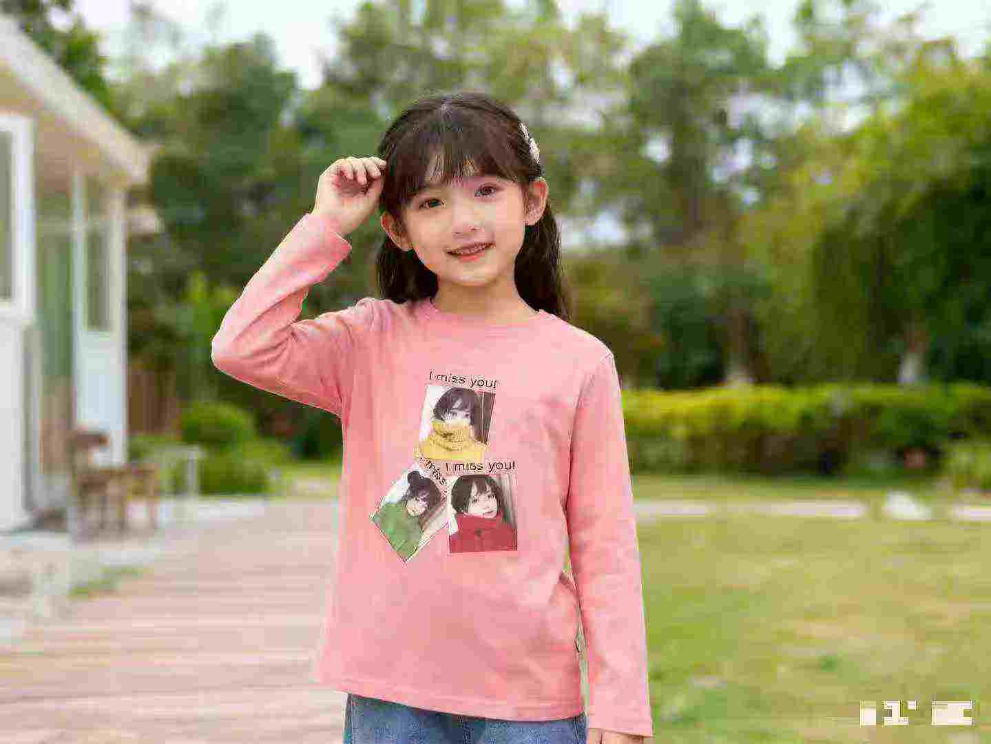 Approx 1500 Pcs Girls Cotton Printed Long Sleeve Spring Autumn Tops - Image 2