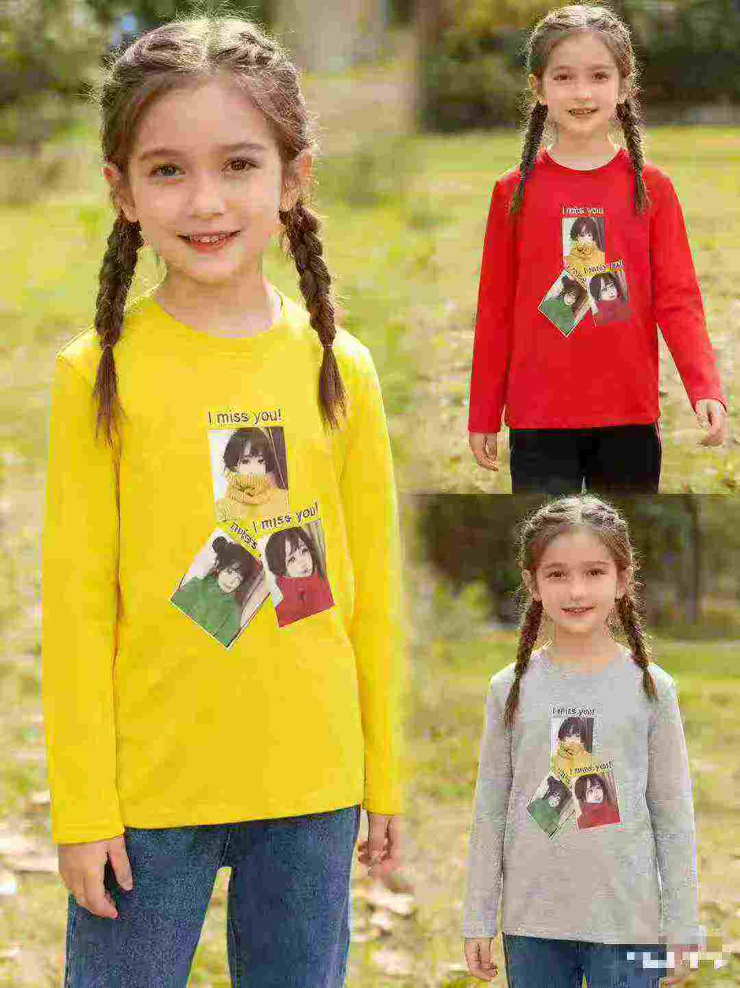 Approx 1500 Pcs Girls Cotton Printed Long Sleeve Spring Autumn Tops - Image 3