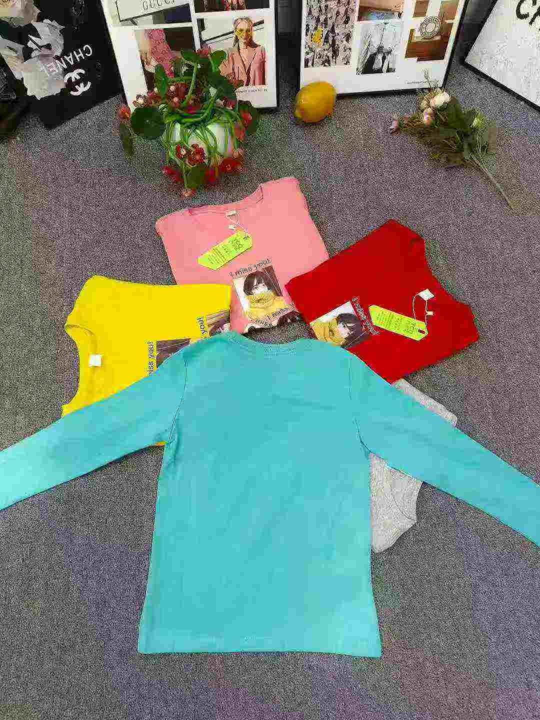 Approx 1500 Pcs Girls Cotton Printed Long Sleeve Spring Autumn Tops - Image 5