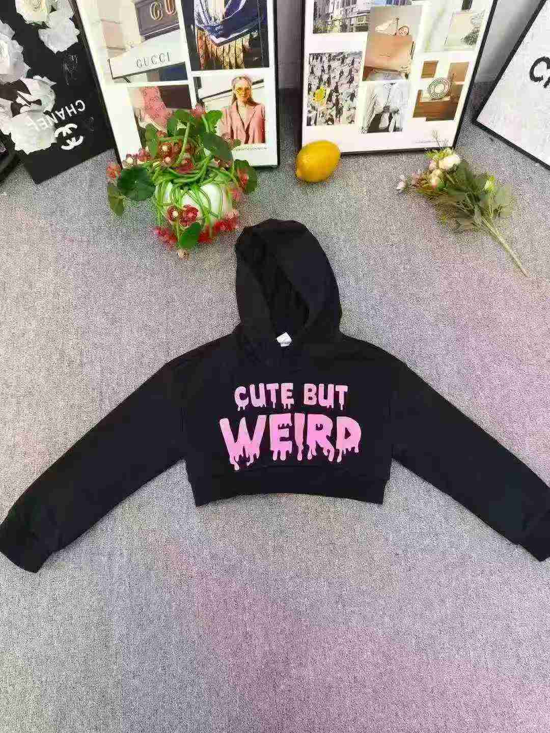 Approx 300pcs Girls Cropped Sweatshirts Size 110-160 Bulk Clearance - Image 5