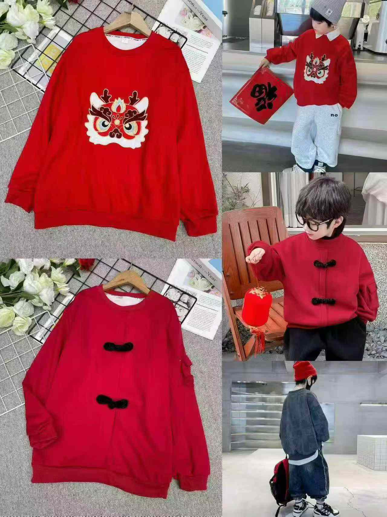 Kids Fleece Crewneck Sweatshirts, Total 336 Pieces, Individual Packaging - Image 6