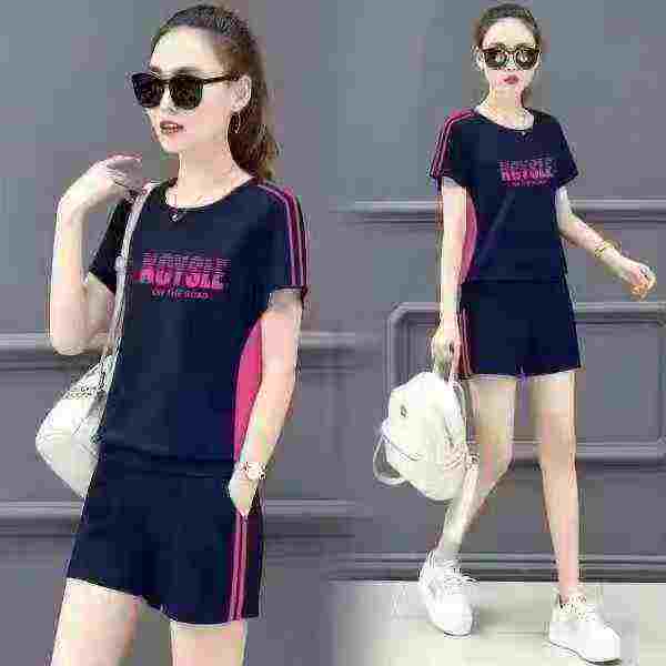 Plus Size Women's Summer Casual Sportswear 2-Piece Set, About 730 Sets - Image 9