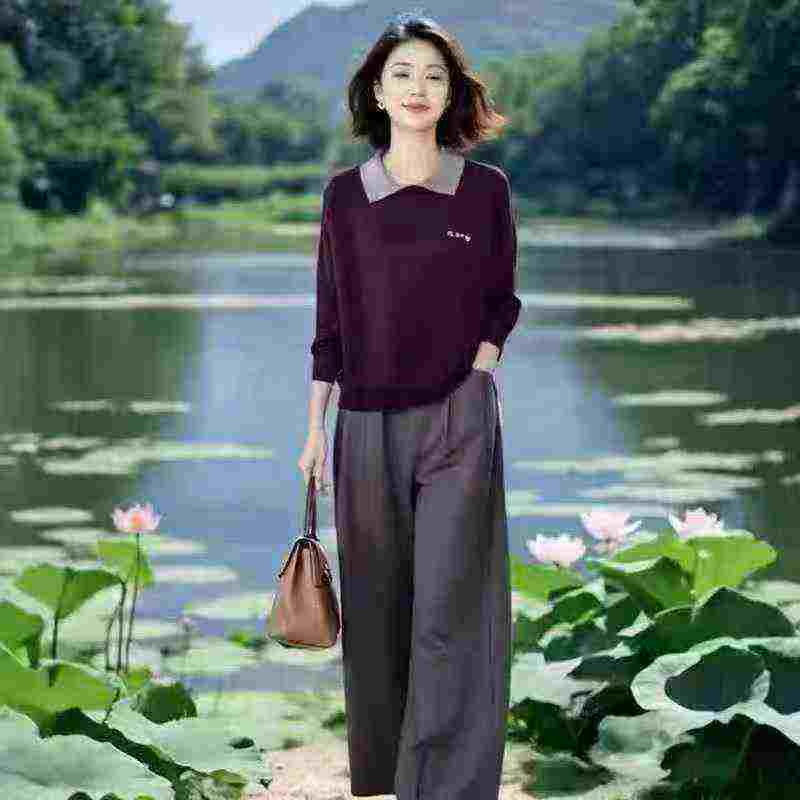 2026 New Colorblock Lapel Polo Top & Pants Two-piece Set, About 510 Sets - Image 3