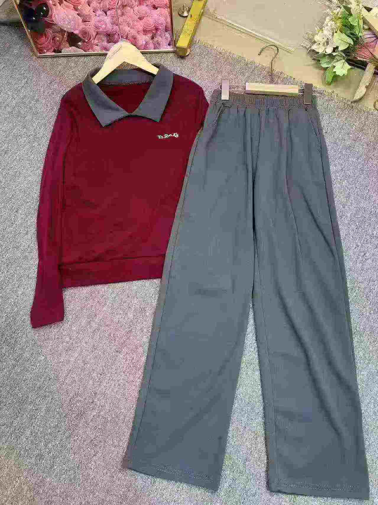 2026 New Colorblock Lapel Polo Top & Pants Two-piece Set, About 510 Sets - Image 5