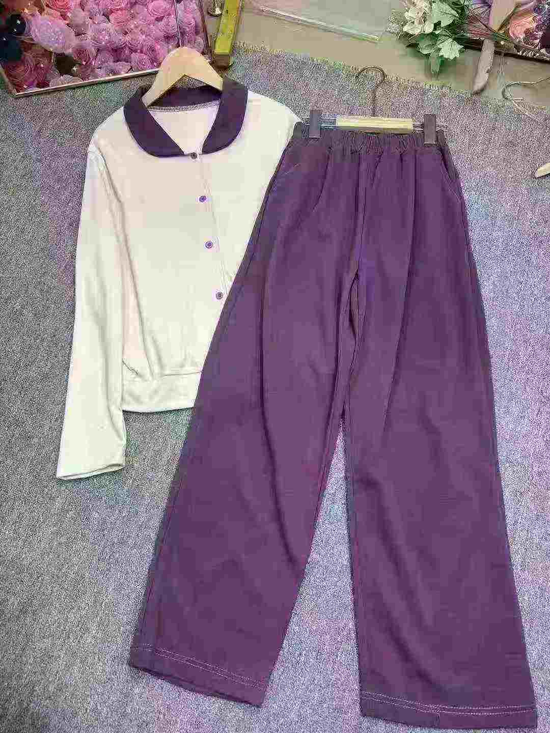 2026 New Colorblock Lapel Polo Top & Pants Two-piece Set, About 510 Sets - Image 6