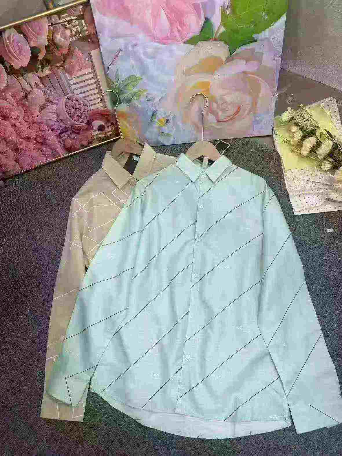 Men's Long Sleeve Slim Fit Shirts Stock Wholesale About 3500 Pieces - Image 4