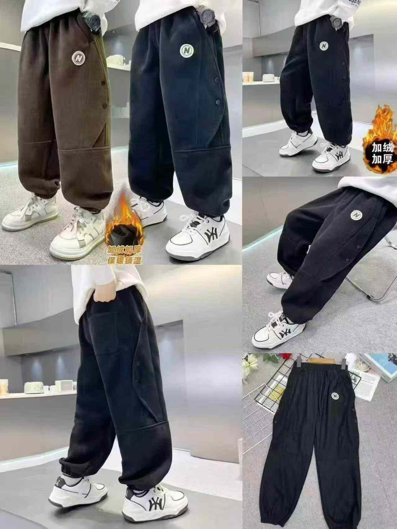 Quần nỉ thể thao thường ngày có lót nỉ lông dành cho trẻ lớn, tổng cộng 155 chiếc - Image 7