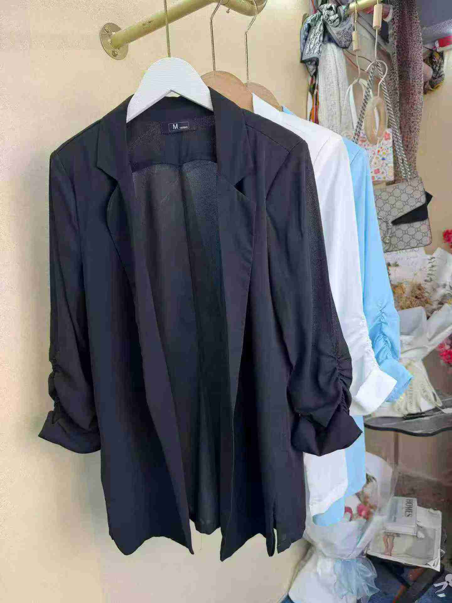High Quality Women's Mid-sleeve Blazer, 570 Pieces, 3 Colors, Sizes S-4XL - Image 4
