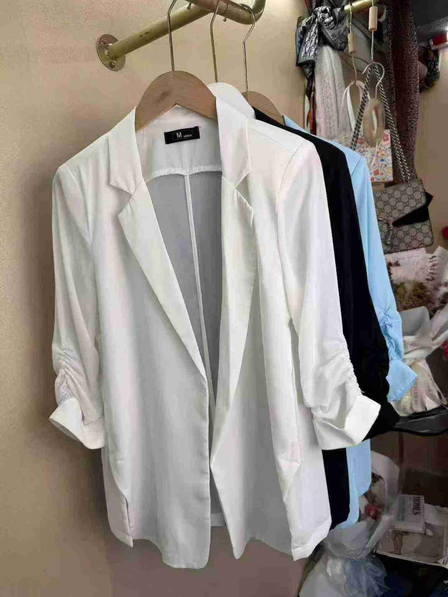 High Quality Women's Mid-sleeve Blazer, 570 Pieces, 3 Colors, Sizes S-4XL - Image 5