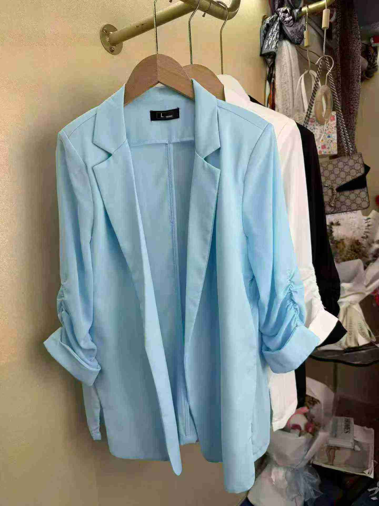 High Quality Women's Mid-sleeve Blazer, 570 Pieces, 3 Colors, Sizes S-4XL - Image 6