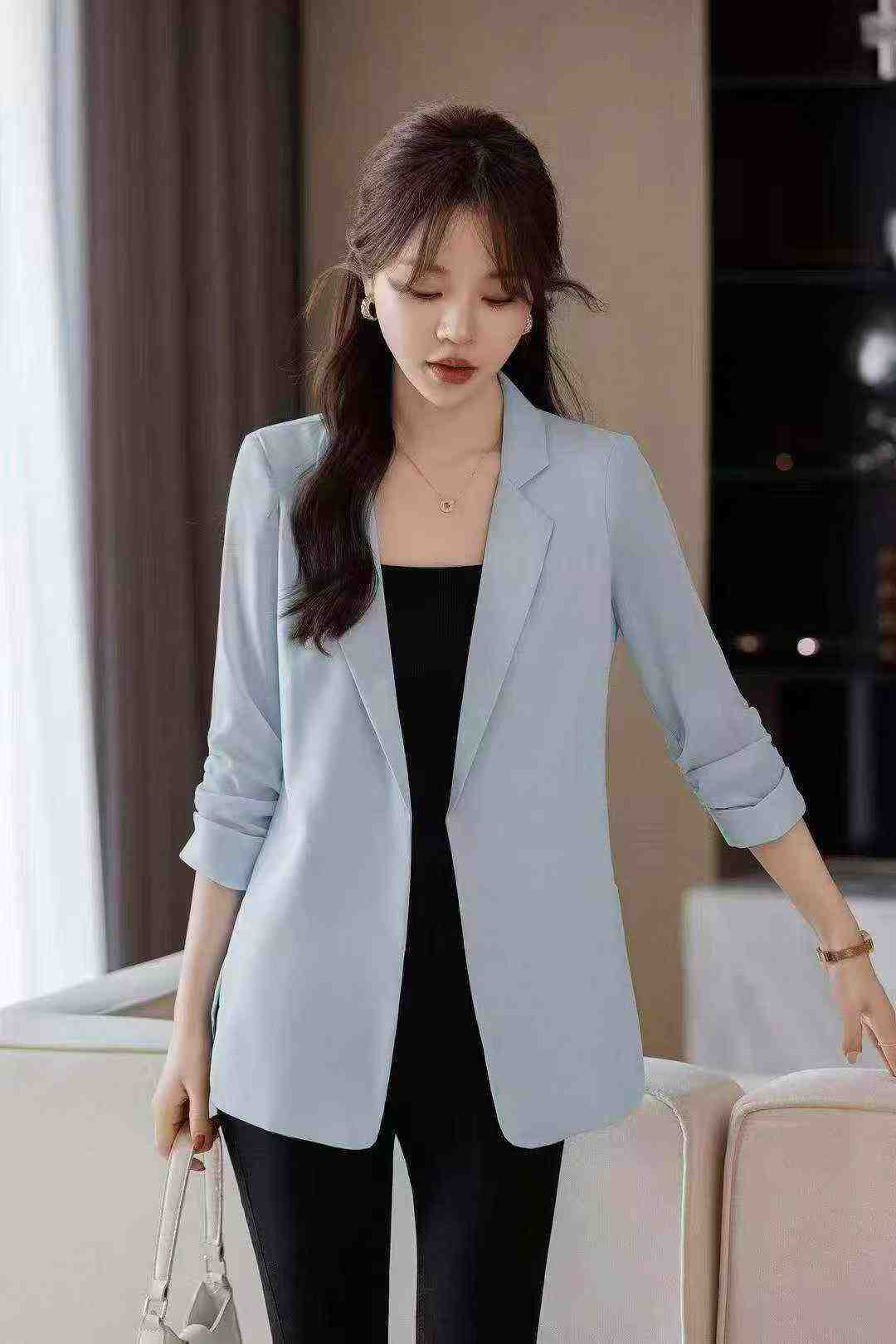 High Quality Women's Mid-sleeve Blazer, 570 Pieces, 3 Colors, Sizes S-4XL - Image 8