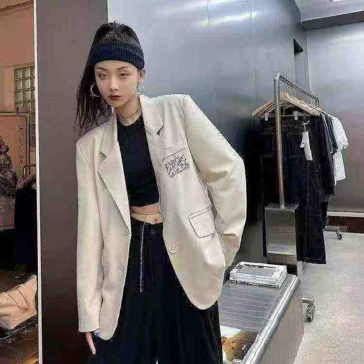 Korean Loose British Style Blazer Top, 3 Colors, S-XL, 743 Pieces - Image 2
